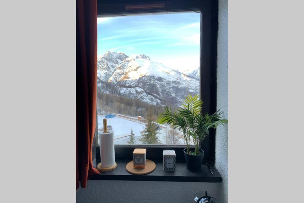 Studio 1600 Pied Des Pistes Avec Magnifique Vue Puy-Saint-Vincent Zewnętrze zdjęcie
